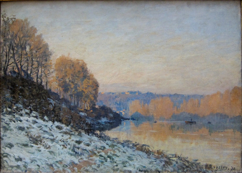 Port-Marly, beyaz jöle - Alfred Sisley
