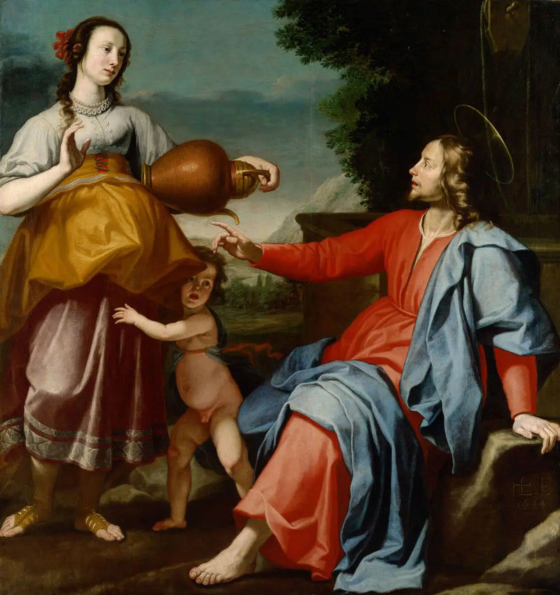 İsa ve Samaritaneli Kadın - Lorenzo Lippi