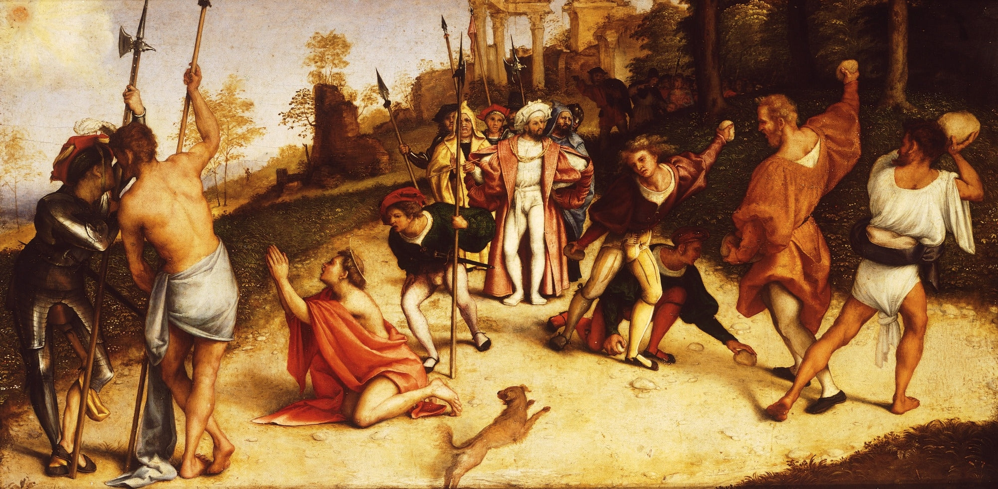 Retable du Martyre de saint Étienne, division de Martinengo - Lorenzo Lotto