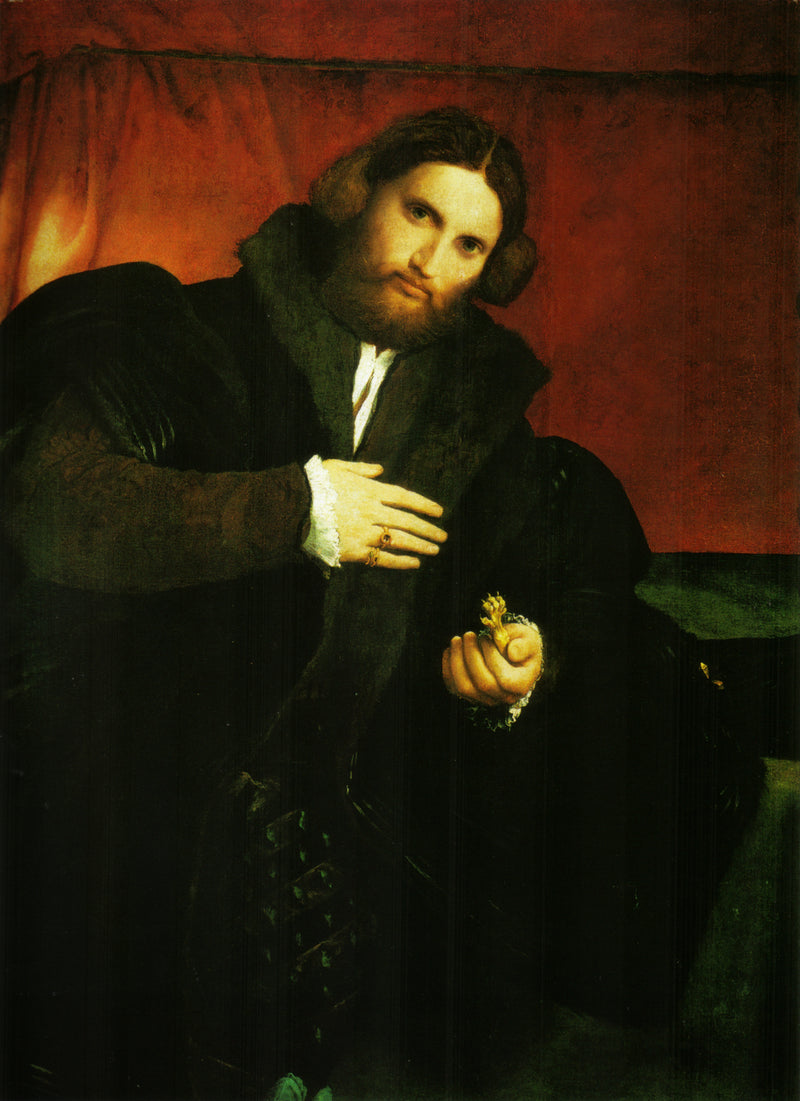 Lorenzo Lotto'nun Aslan Pençesiyle Bir Beyefendinin Portresi