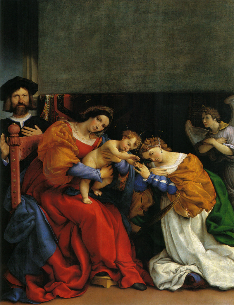 Sainte Catherine'in Gizemli Evliliği - Lorenzo Lotto