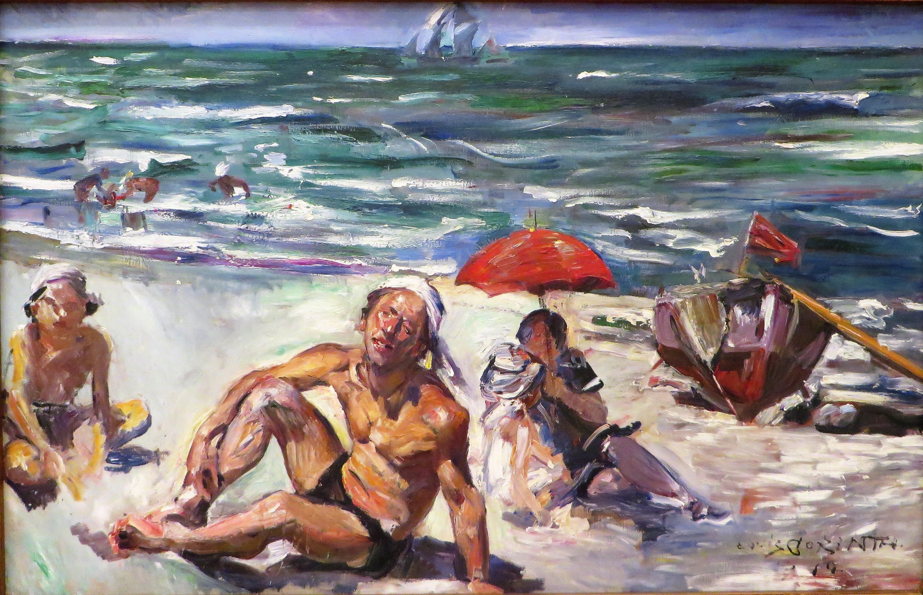 Am Strand von Forte dei Marmi - Lovis Corinth