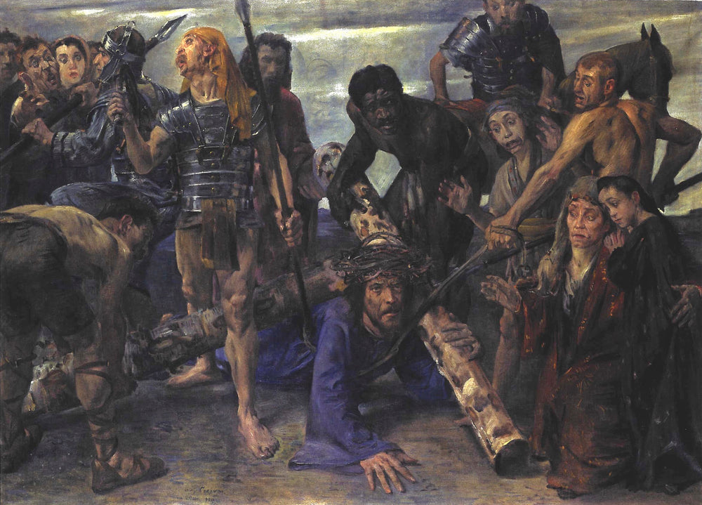 Le port de la croix - Lovis Corinth