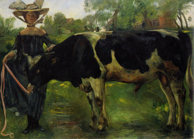 Mädchen mit Stier - Lovis Corinth