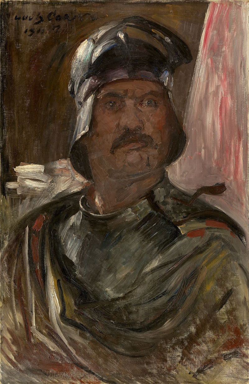 Selbstporträt im Harnisch - Lovis Corinth
