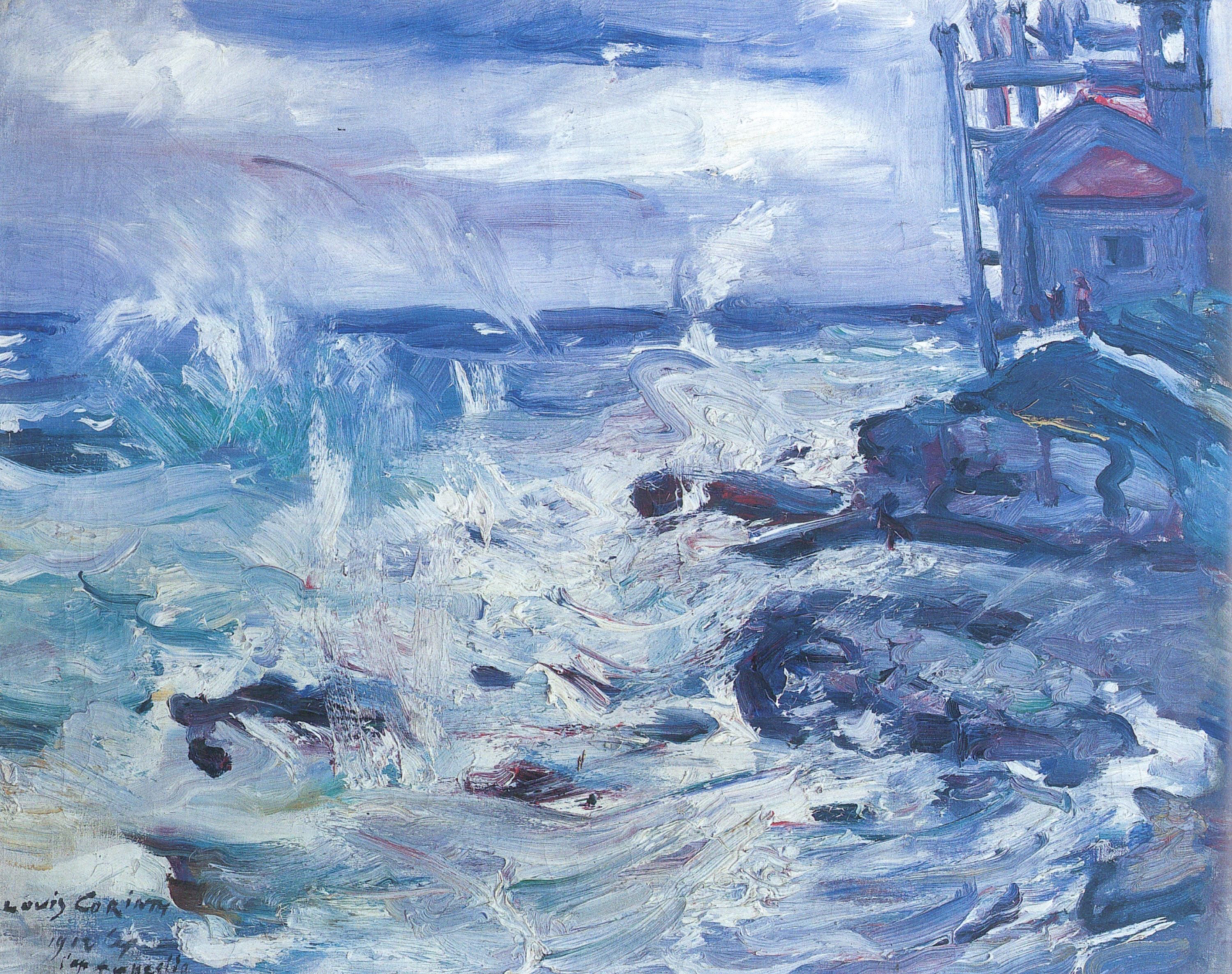 Tempête au large du cap Ampeglio - Lovis Corinth