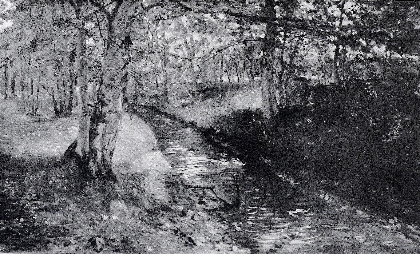 Waldbach bei St. Heinrich am Starnberger See - Lovis Corinth