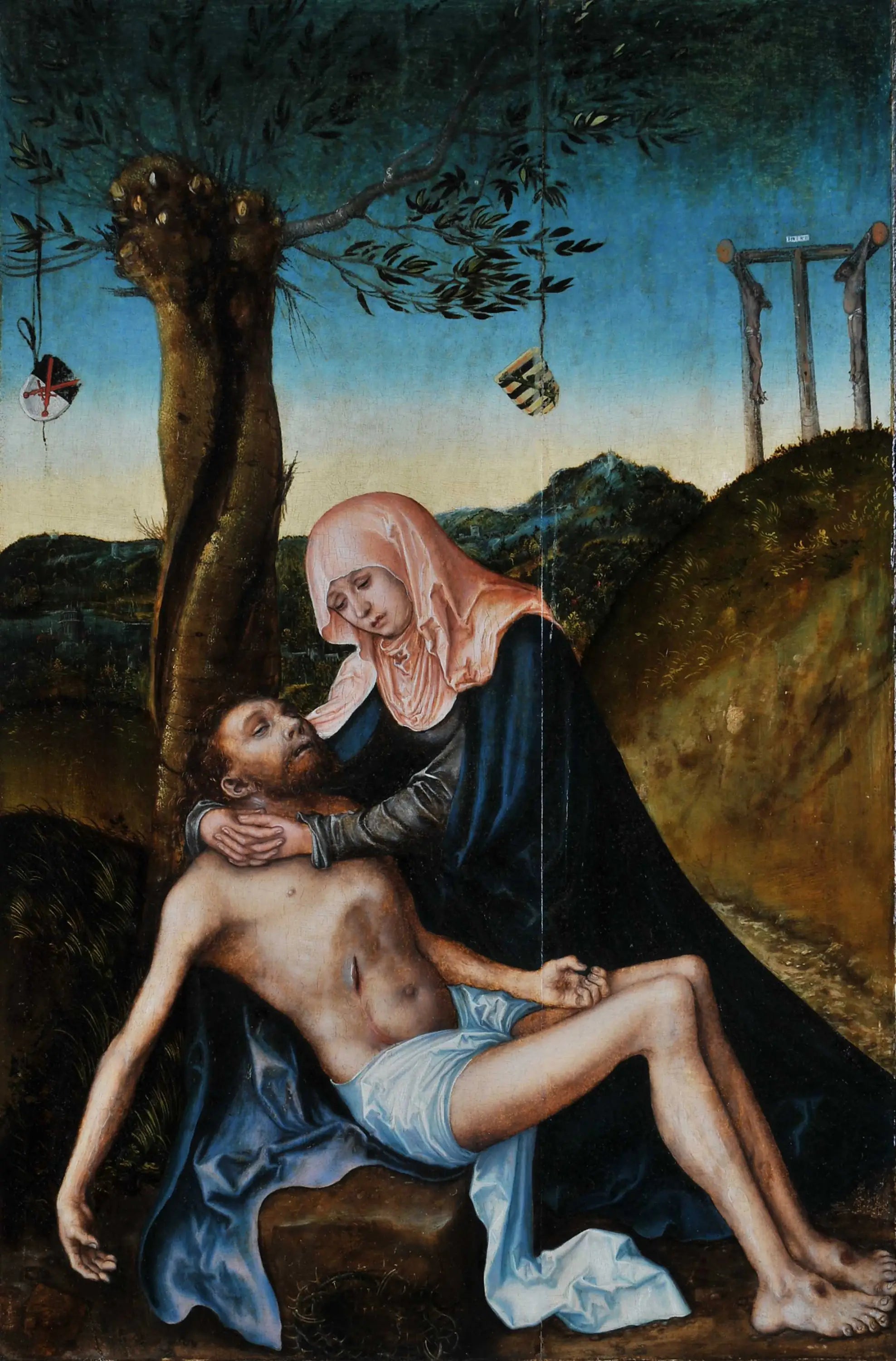 Pietà sous la Croix - Lucas Cranach the Elder - Alpha Reproduction