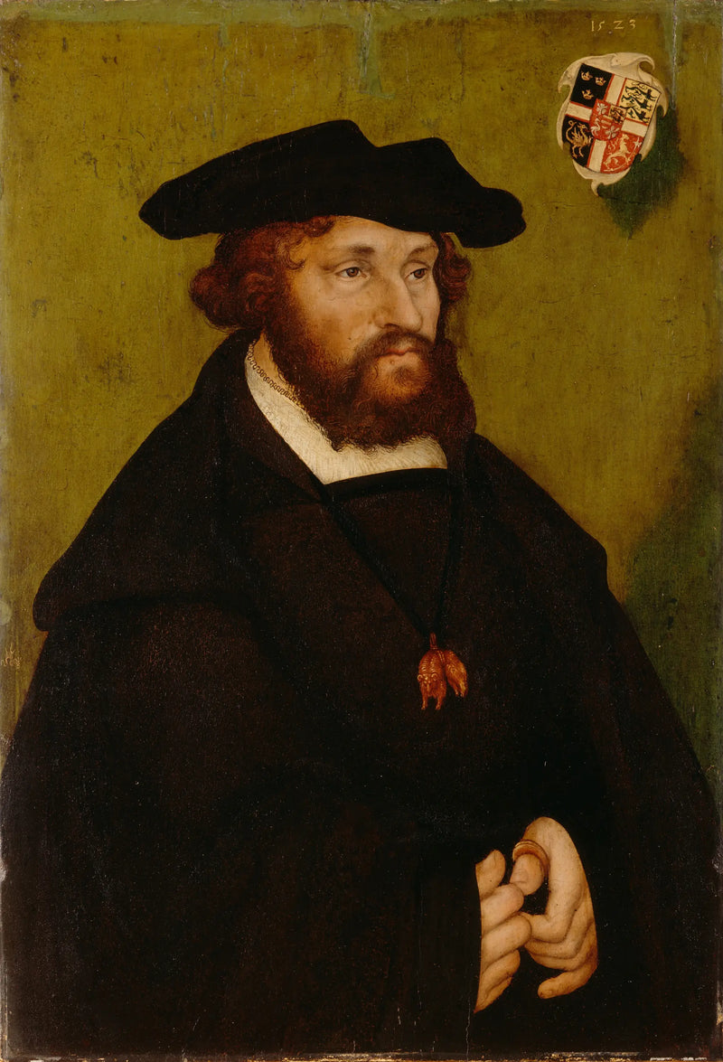 Danimarka Kralı Christian II Portresi - Lucas Cranach the Elder