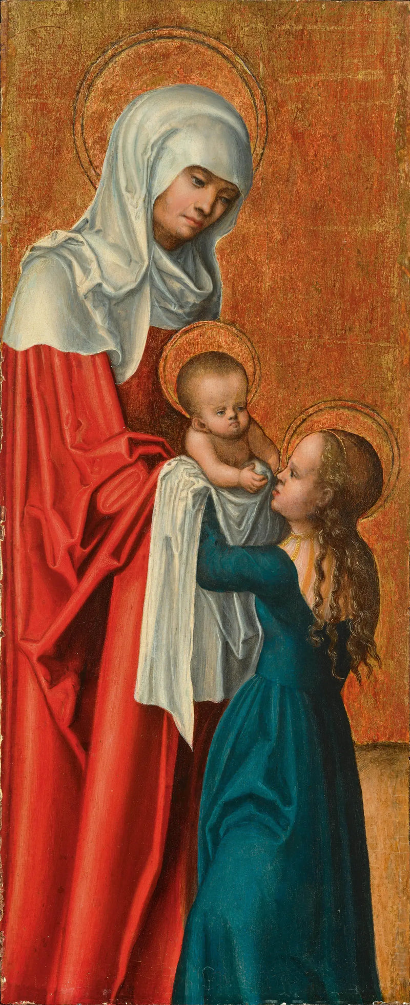 İsa Çocuk ve Kutsal Anne ile Meryem Ana - Lucas Cranach the Elder