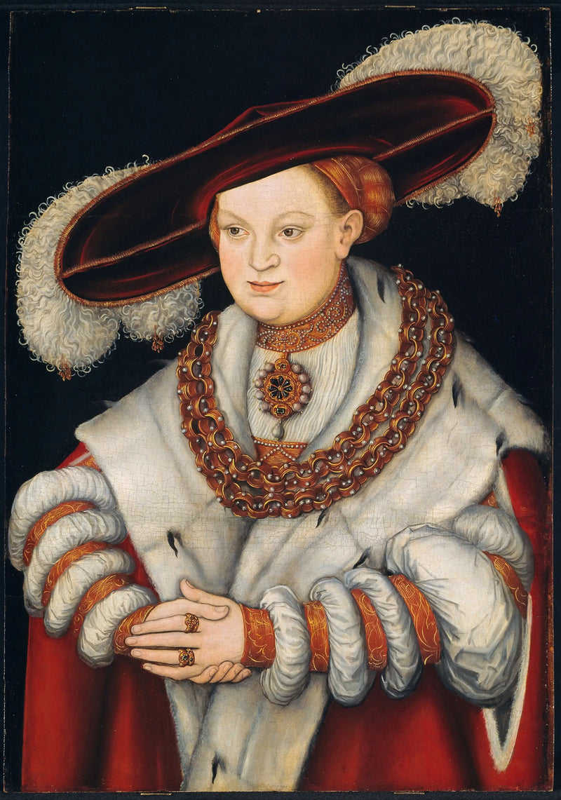 Madeleine de Saxe Portresi, Brandenburg Elector Joachim II'nin ilk eşi - Lucas Cranach the Elder