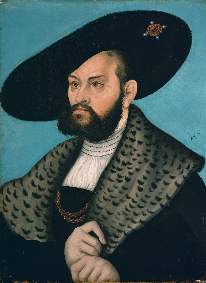 Prusya Dükü Albert von Brandenburg-Ansbach Margravinin Portresi - Lucas Cranach the Elder
