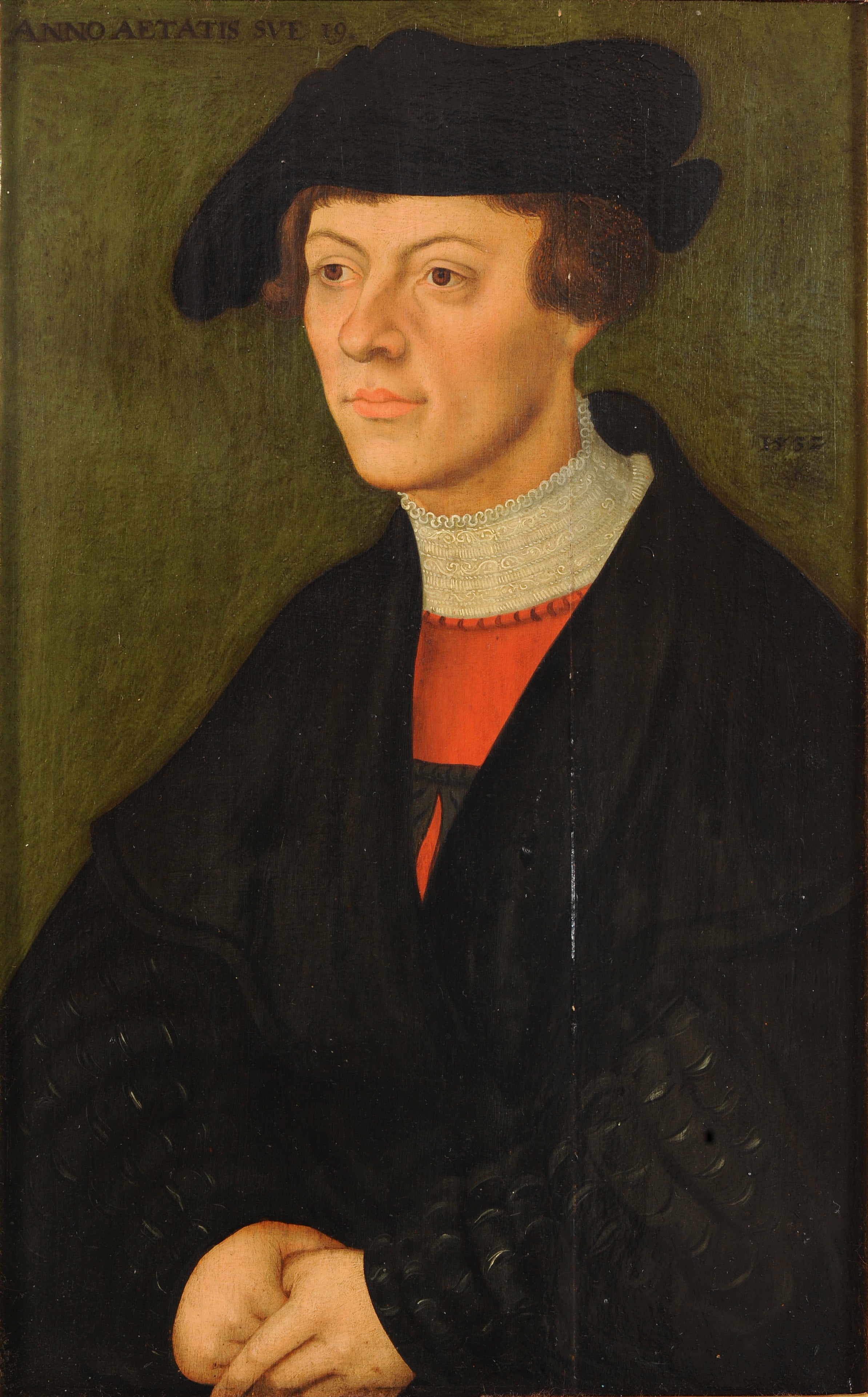 Portrait d'un homme de 19 ans - Lucas Cranach the Elder