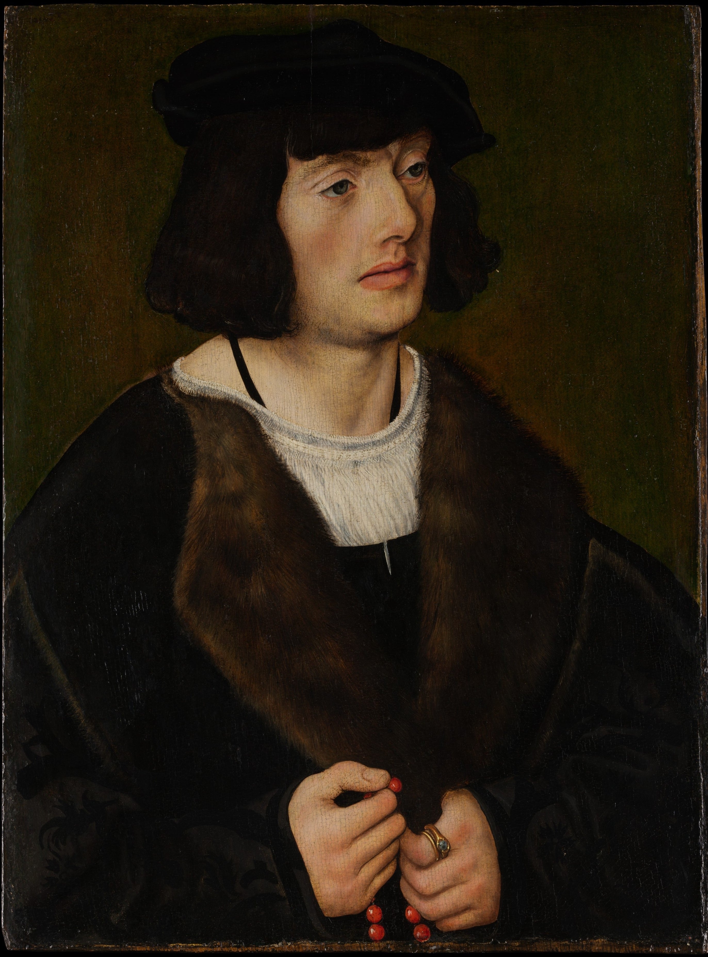 Portrait d'un homme avec un rosaire - Lucas Cranach the Elder