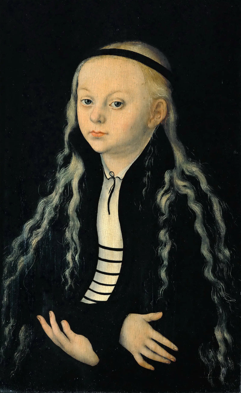Martin Luther'in Kızı Magdalena Luther Portresi - Lucas Cranach the Elder
