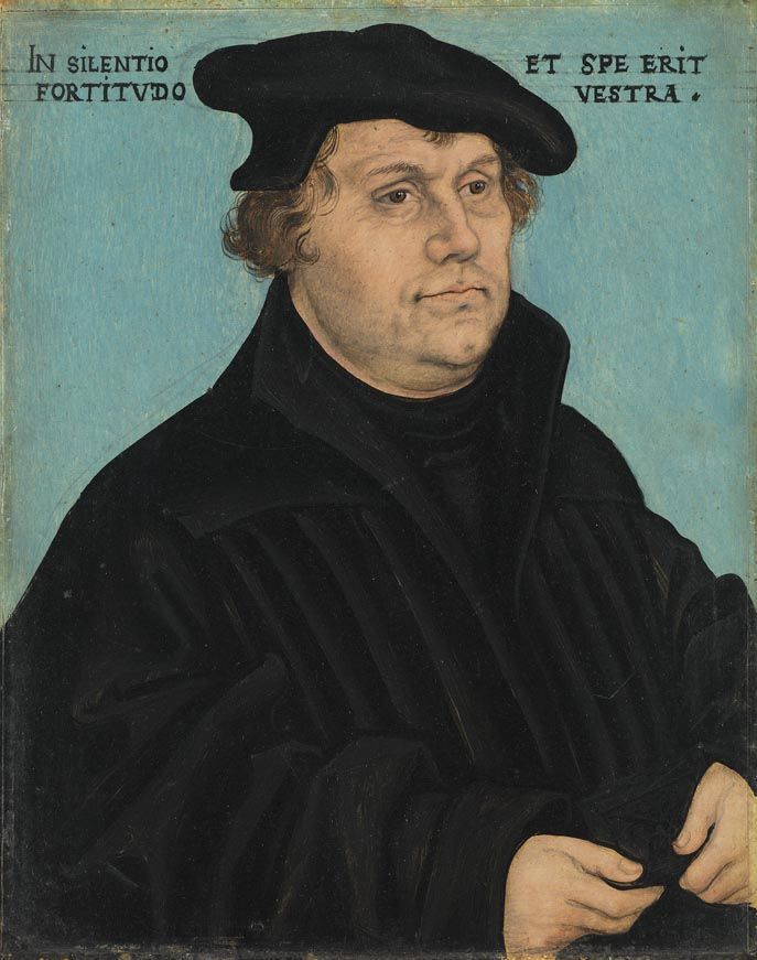 Portrait de Martin Luther - Lucas Cranach the Elder