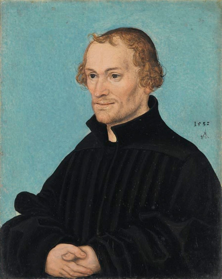 Portrait de Philipp Mélanchthon - Lucas Cranach the Elder