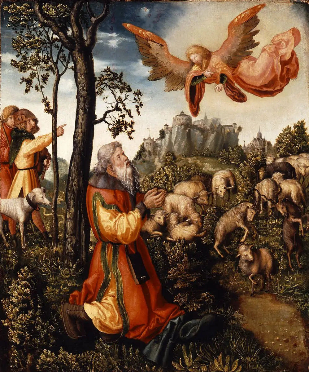 L’Annonciation à Joachim - Lucas Cranach the Elder - Alpha Reproduction