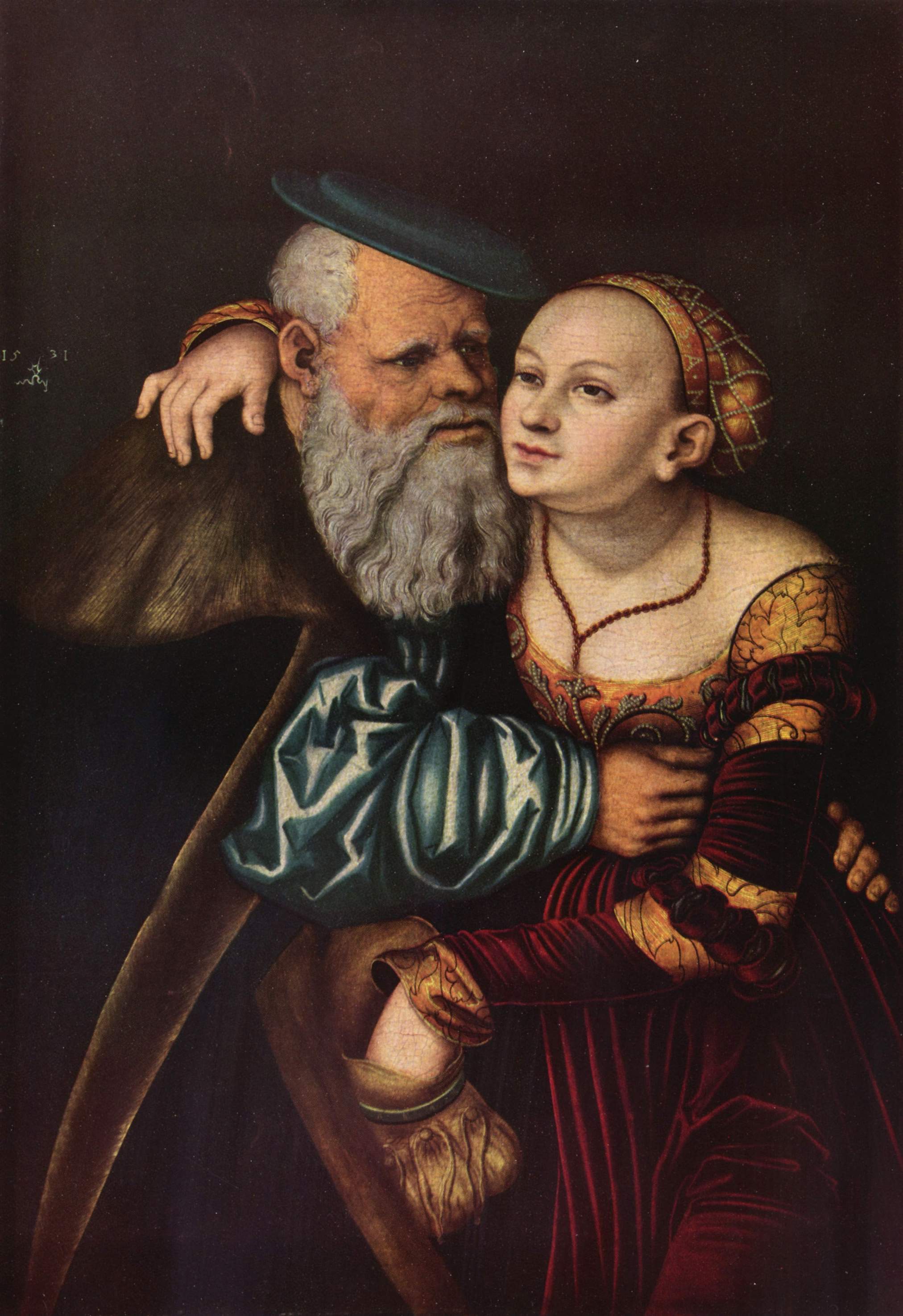 Courtisane et vieillard - Lucas Cranach the Elder