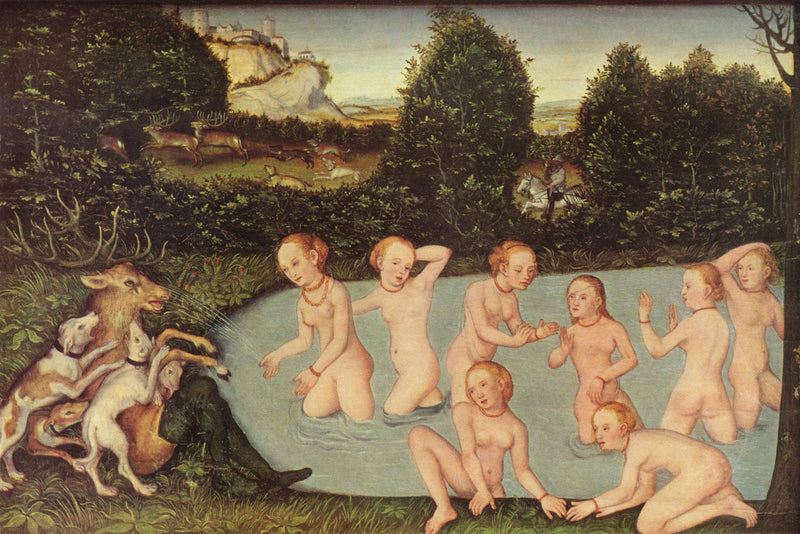 Diane ve Actéon - Lucas Cranach the Elder