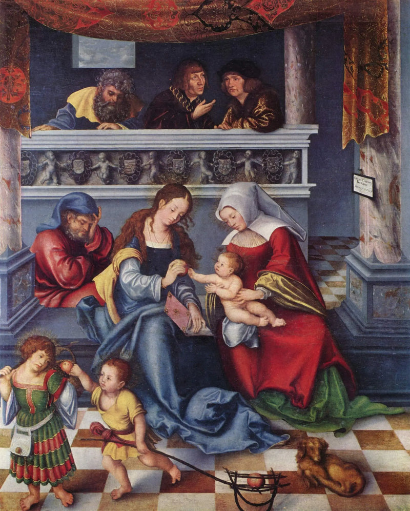 Torgau Altarı: Kutsal Aile - Lucas Cranach the Elder