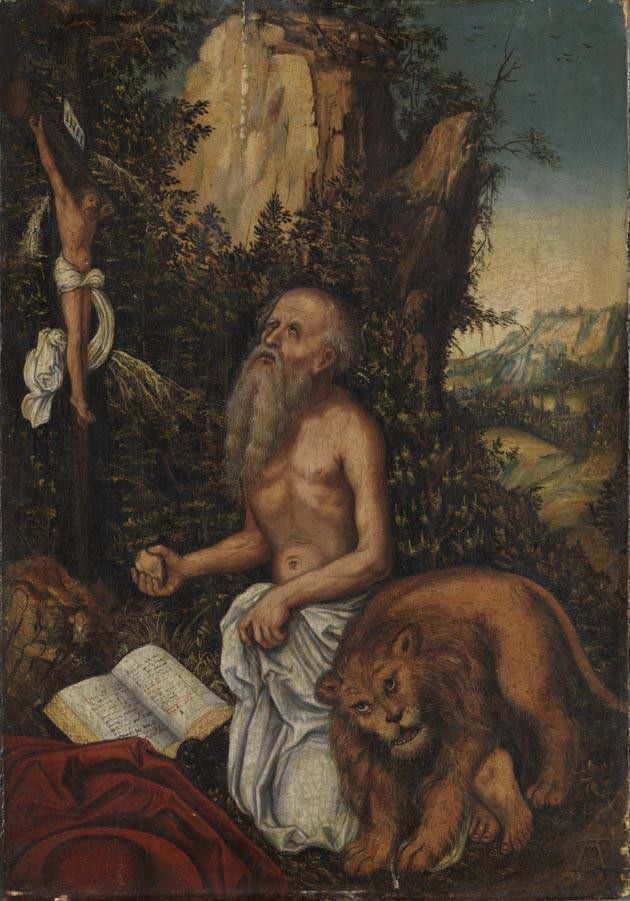 Saint Jérôme - Lucas Cranach the Elder