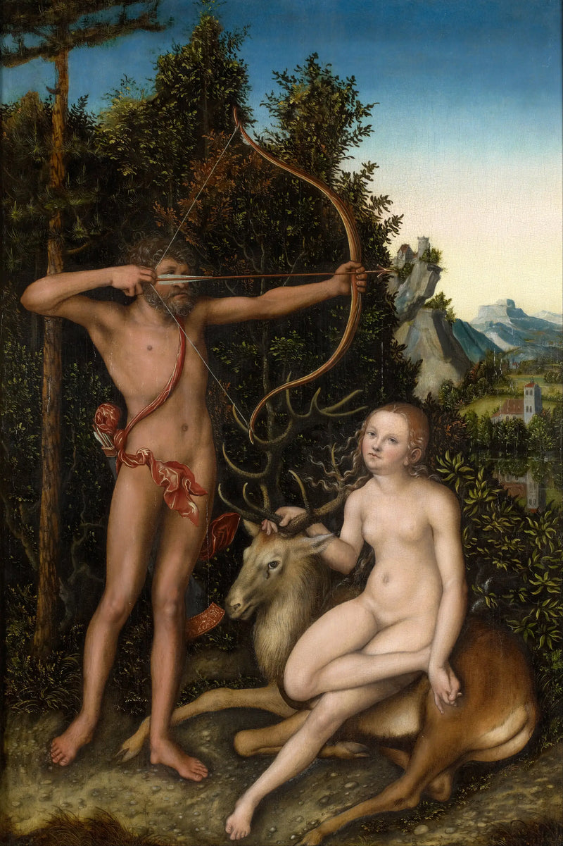 Apollon ve Diane - Lucas Cranach the Elder