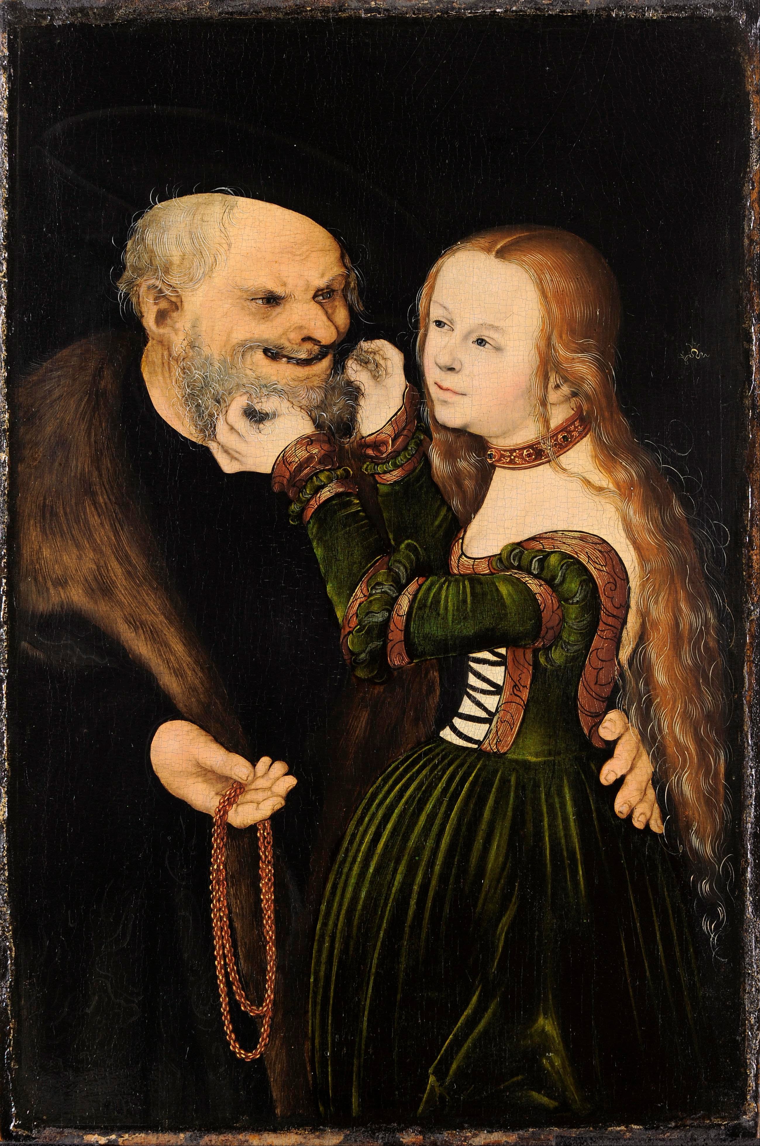 Le couple mal assorti - Lucas Cranach the Elder
