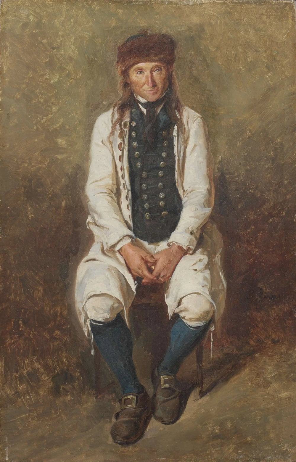 Paysan en costume de Hesse - Ludwig Knaus - Alpha Reproduction