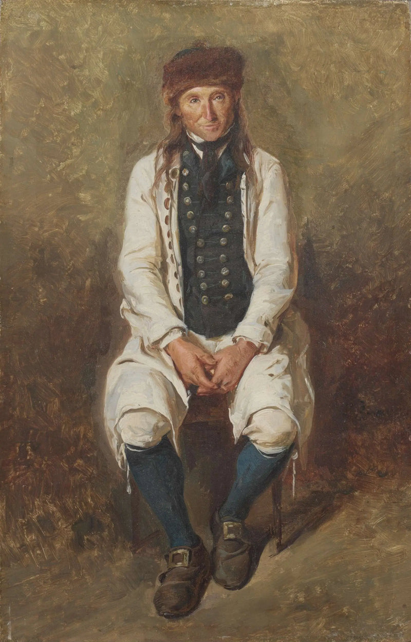 Hesse'li Çiftçi Kostümünde - Ludwig Knaus