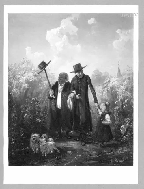 ’La Promenade’ - Ludwig Knaus - Alpha Reproduction