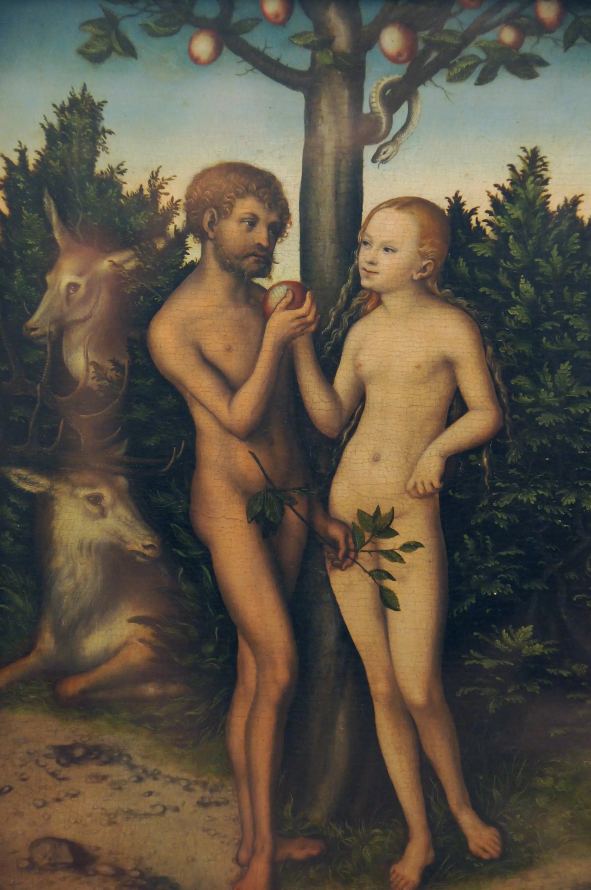 Adam et Ève - Lucas Cranach the Elder - Alpha Reproduction