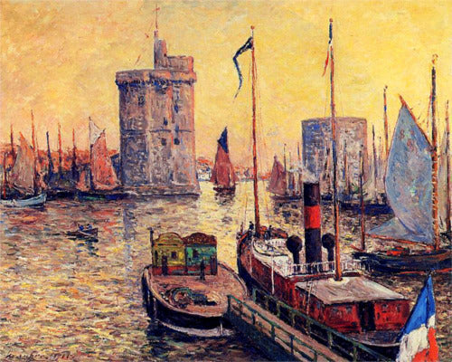 Le Port de La Rochelle au crépuscule - Maxime Maufra - Alpha Reproduction