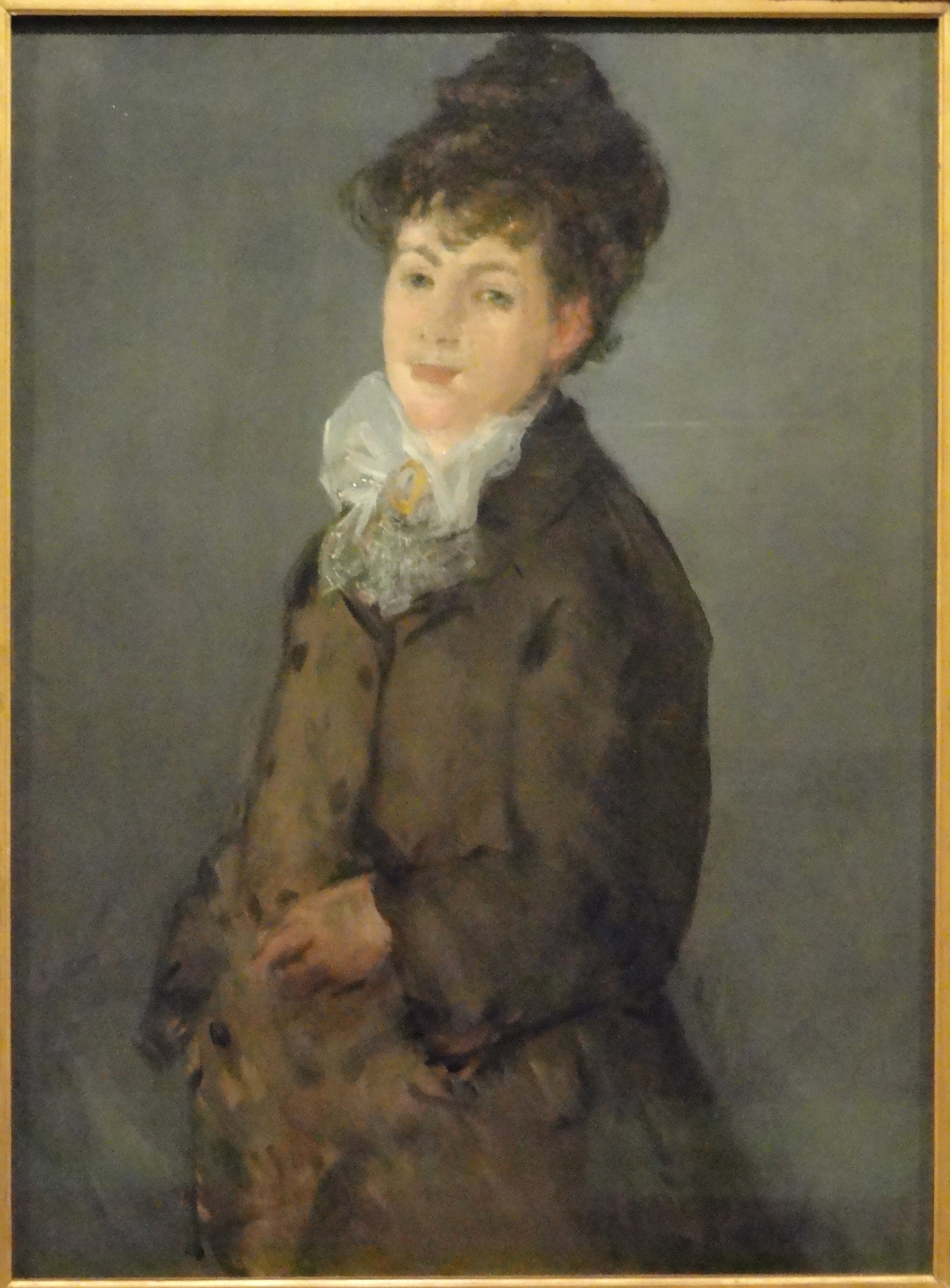 Reproduction du tableau « Mademoiselle Isabelle Lemonnier - Édouard Manet » par Alpha Reproduction en peinture à l’huile