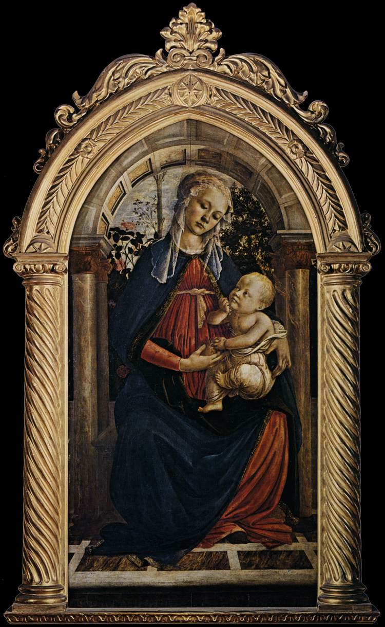 Gül Bahçesindeki Meryem - Sandro Botticelli