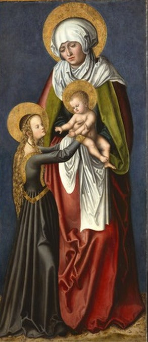 La Vierge à l'Enfant avec sainte Anne - Lucas Cranach the Elder