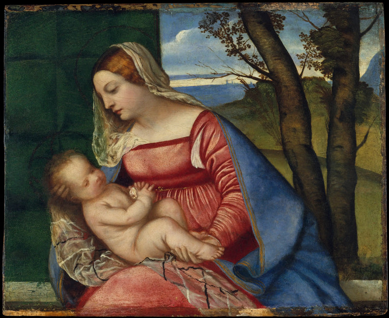 Vierge Bache - Titian