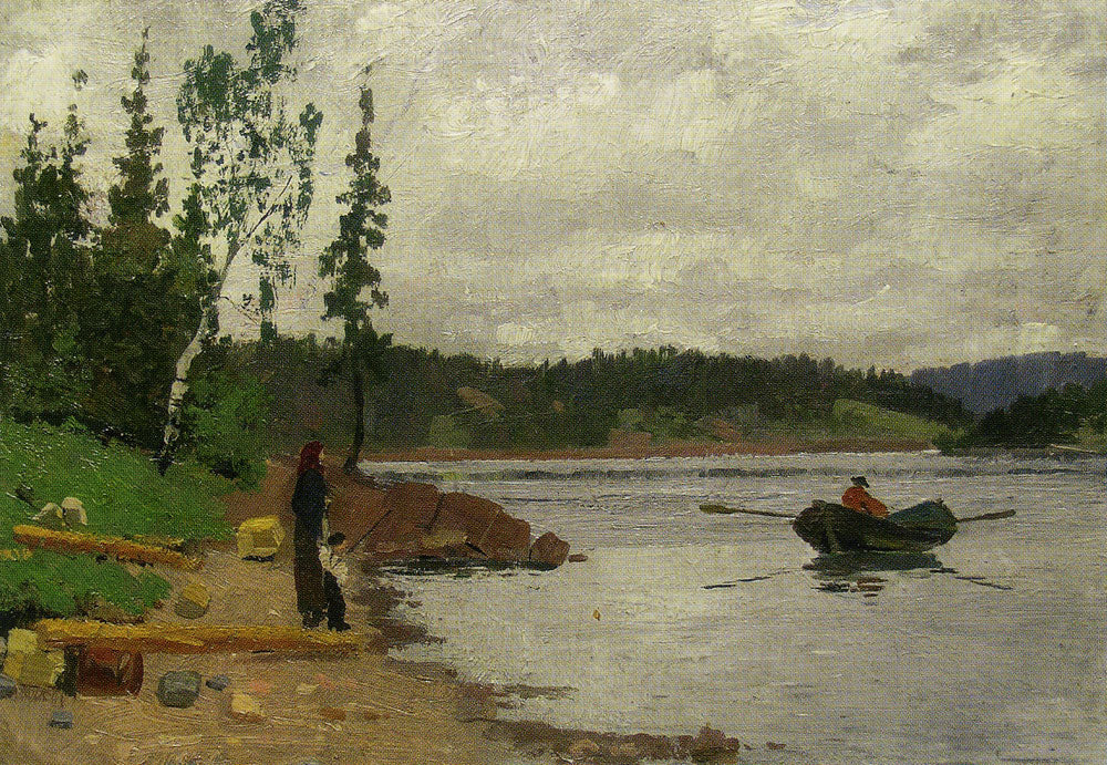 Reproduction du tableau « Homme se promenant vers la côte - Edvard Munch » par Alpha Reproduction en peinture à l’huile