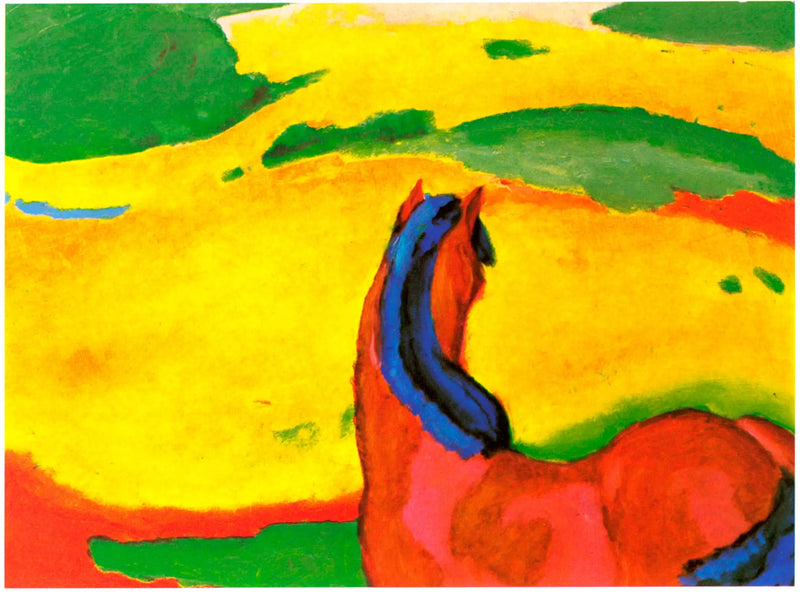 Manzara İçinde At - Franz Marc