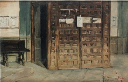 Interior de l'església de Sant Sebastià - Mariano Fortuny Marsal