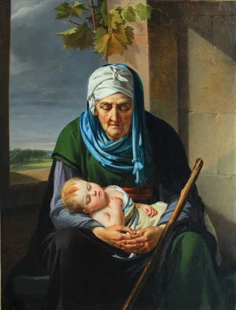 Le Sommeil de l’enfance et celui de la vieillesse - Marie-Guillemine Benoist - Alpha Reproduction
