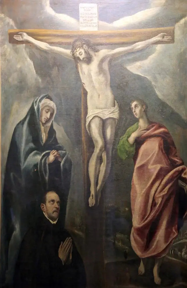 İsa'nın Çarmıha Gerilişi, Meryem Ana ve Yuhanna İncili Yazarı ile - El Greco