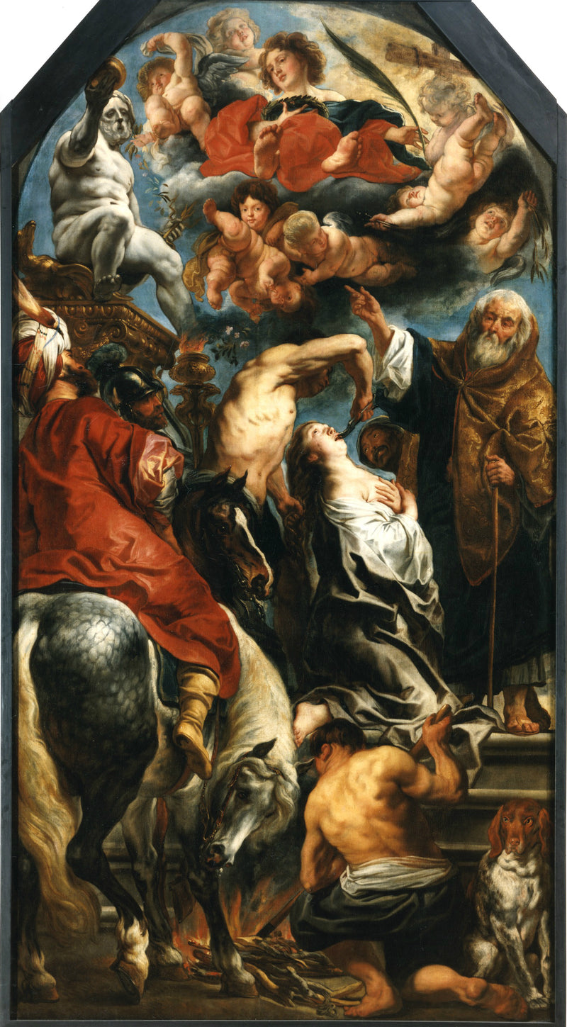 Martyre de sainte Apolline - Jacob Jordaens