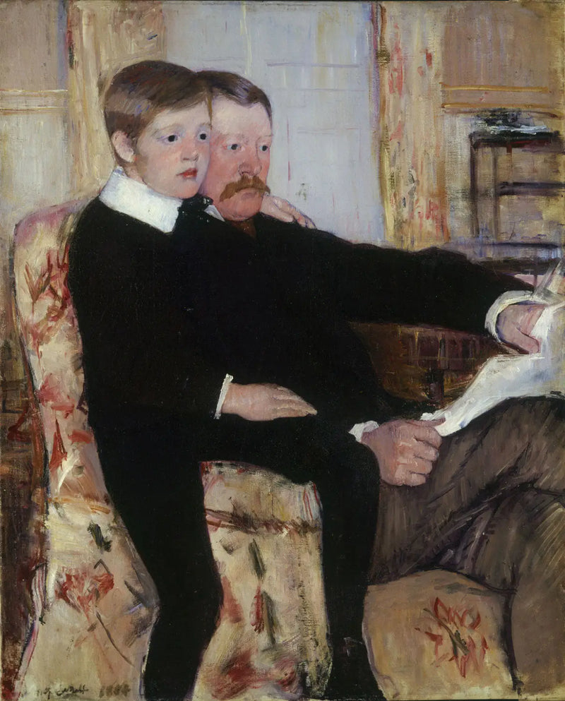Alexander J. Cassatt ve oğlu Robert Kelso Cassatt'ın Portresi - Mary Cassatt