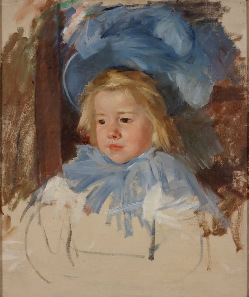 Mavi Şapkalı Simone - Mary Cassatt
