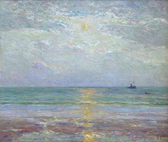 Lever de Lune au crépuscule - Maxime Maufra