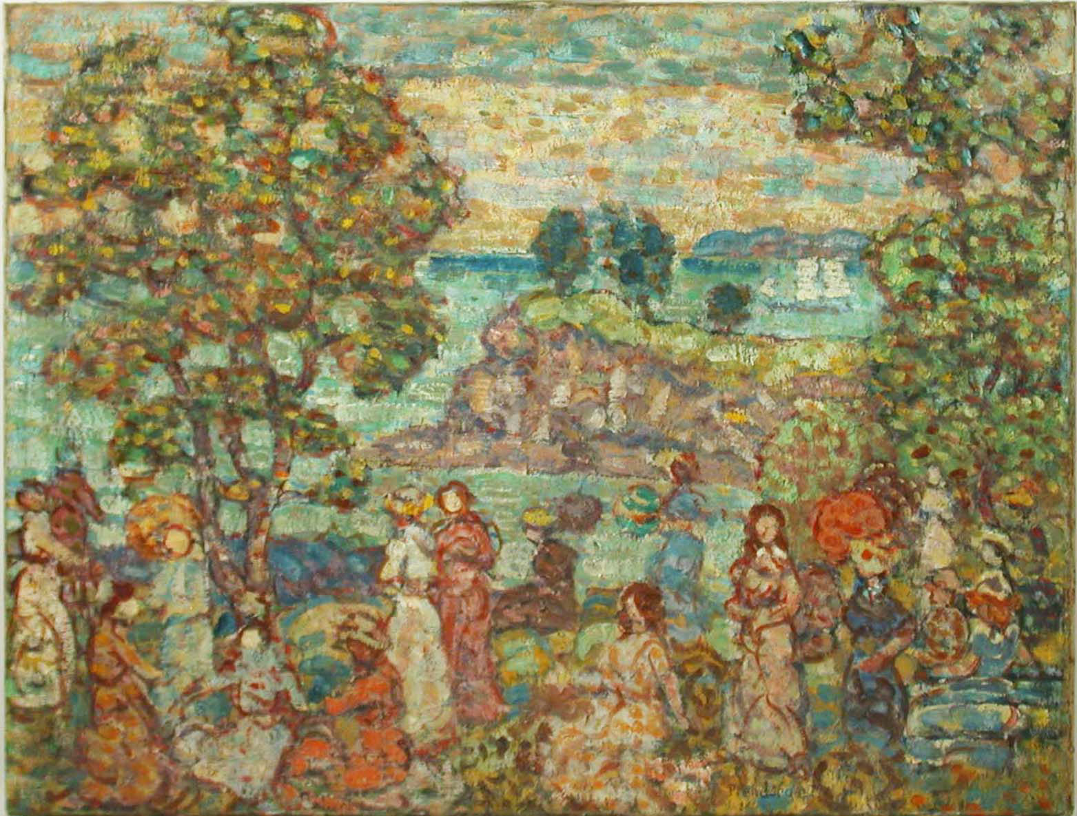 Paysage (scène de plage) - Maurice Prendergast