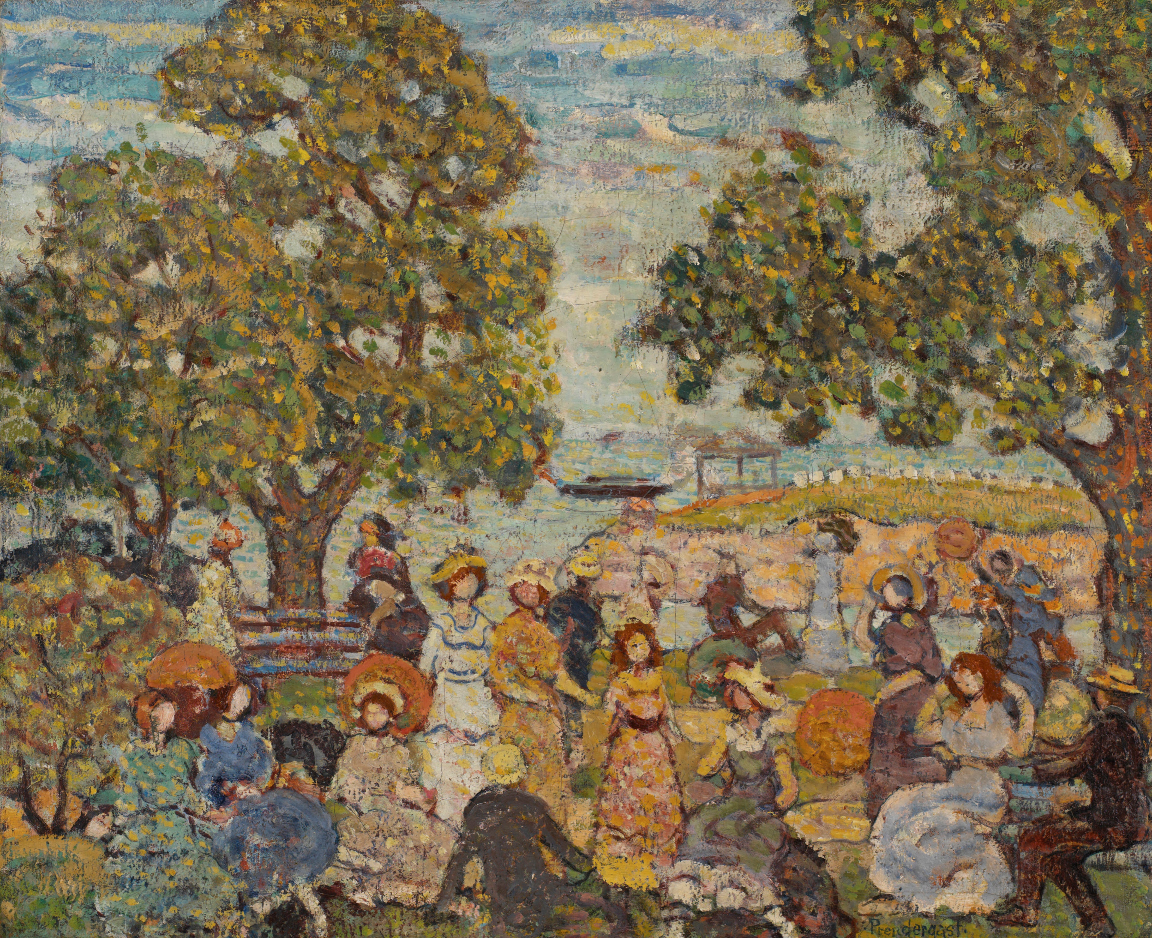 Paysage avec figures - Maurice Prendergast