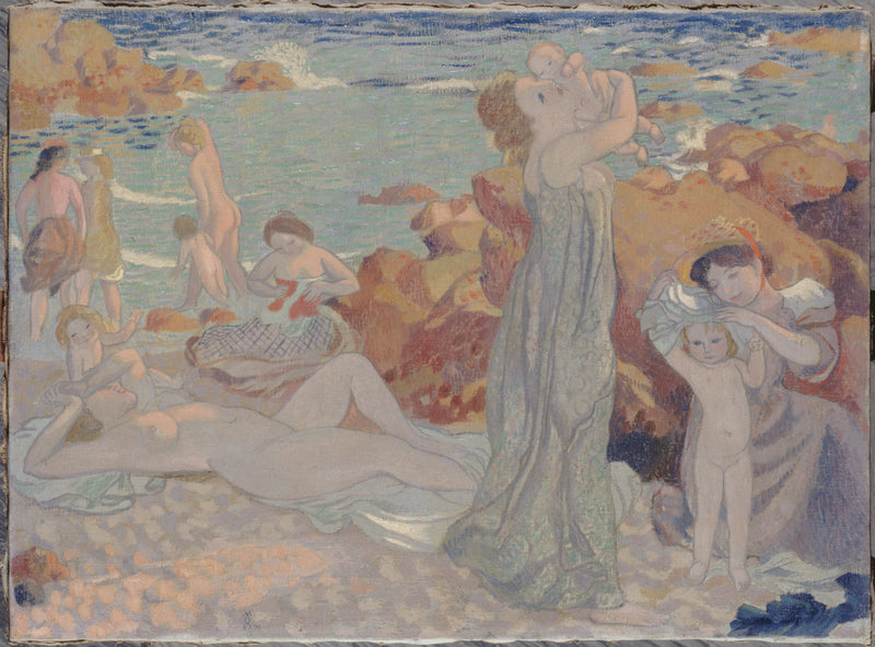 Yüzücüler, Pouldu Plajı - Maurice Denis