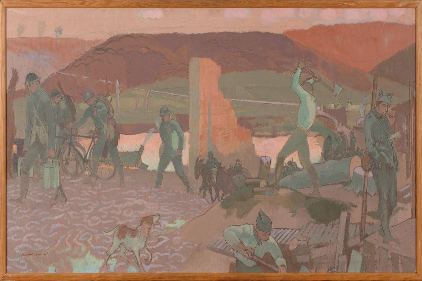 Soirée calme en première ligne, à Barisis - Maurice Denis
